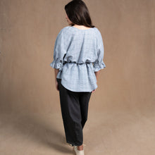 Odette Check Linen/Cotton Top