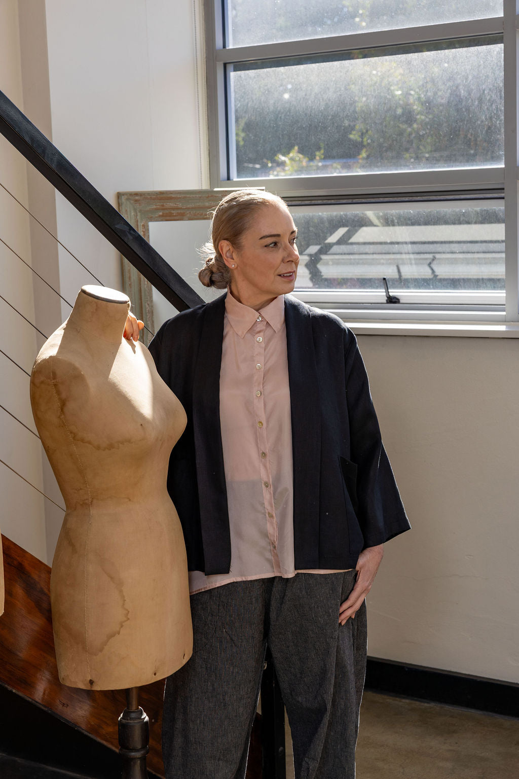 Chelsea Black Linen Jacket