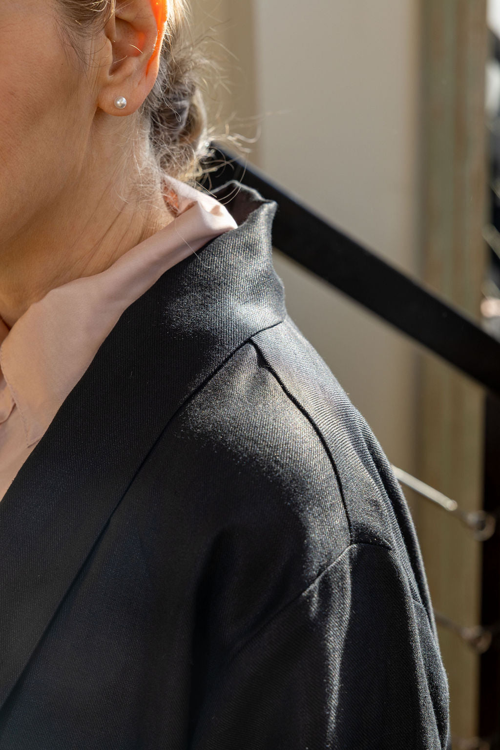 Chelsea Black Linen Jacket