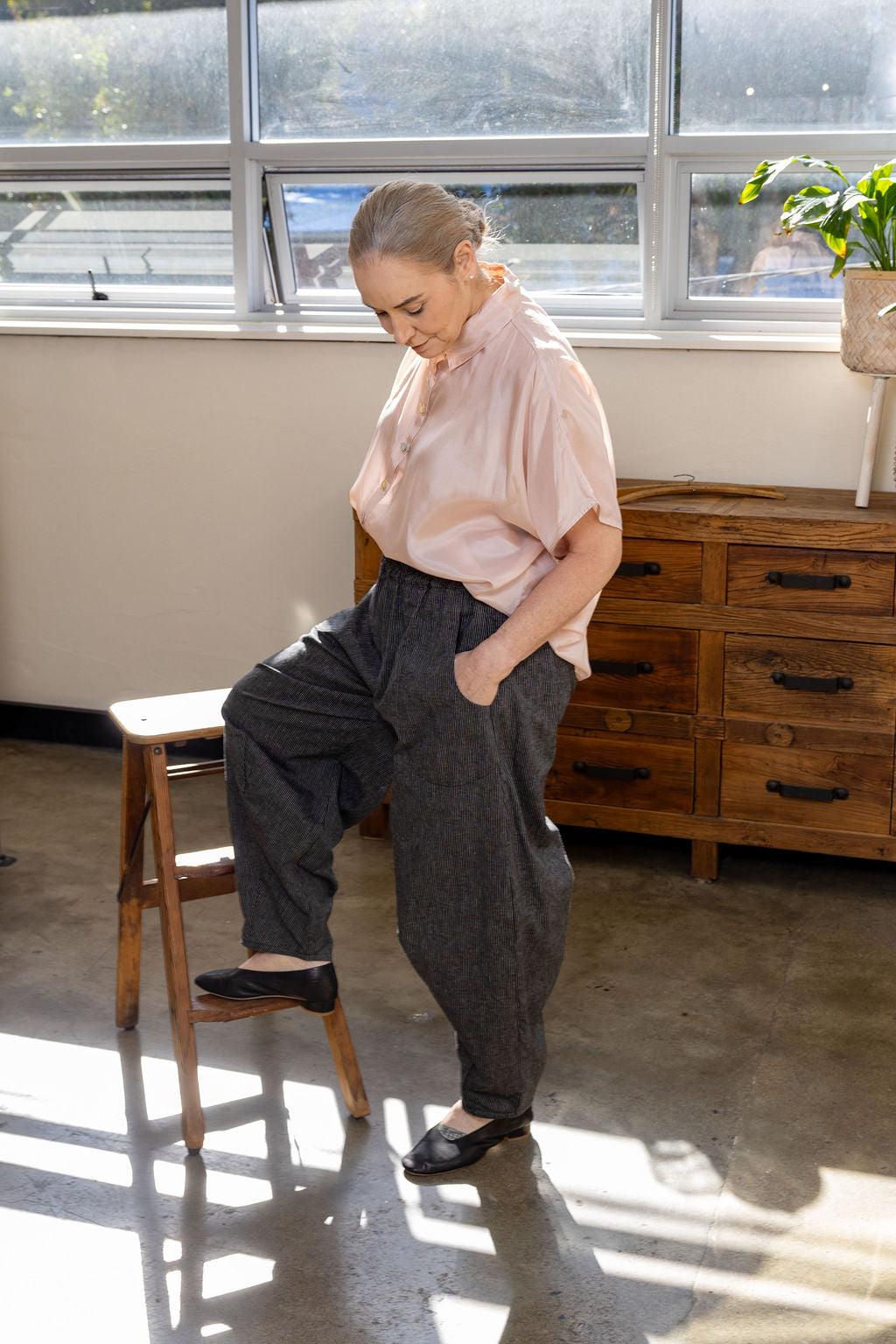 Tokyo Black Stripe Pant