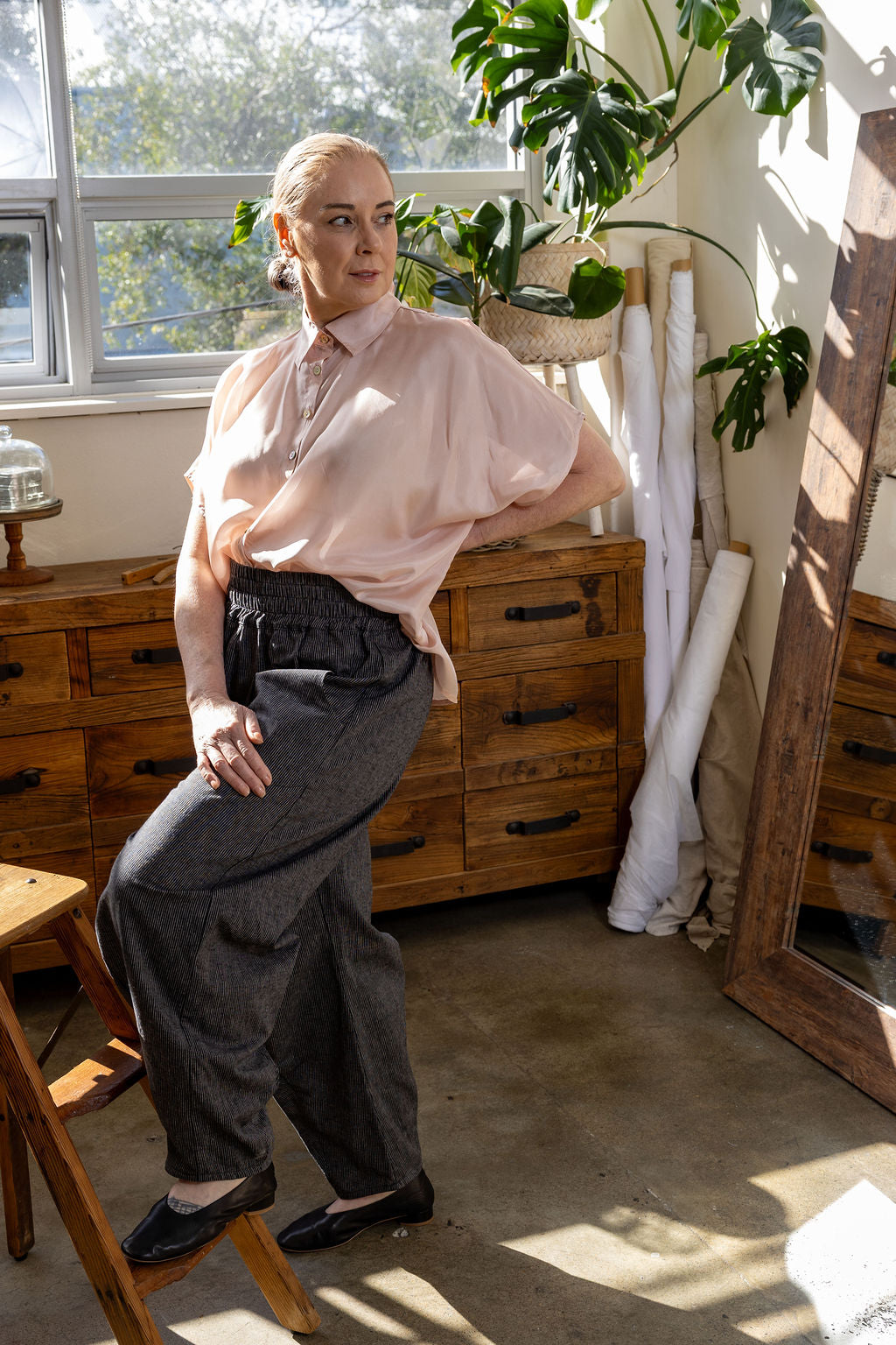 Tokyo Black Stripe Pant