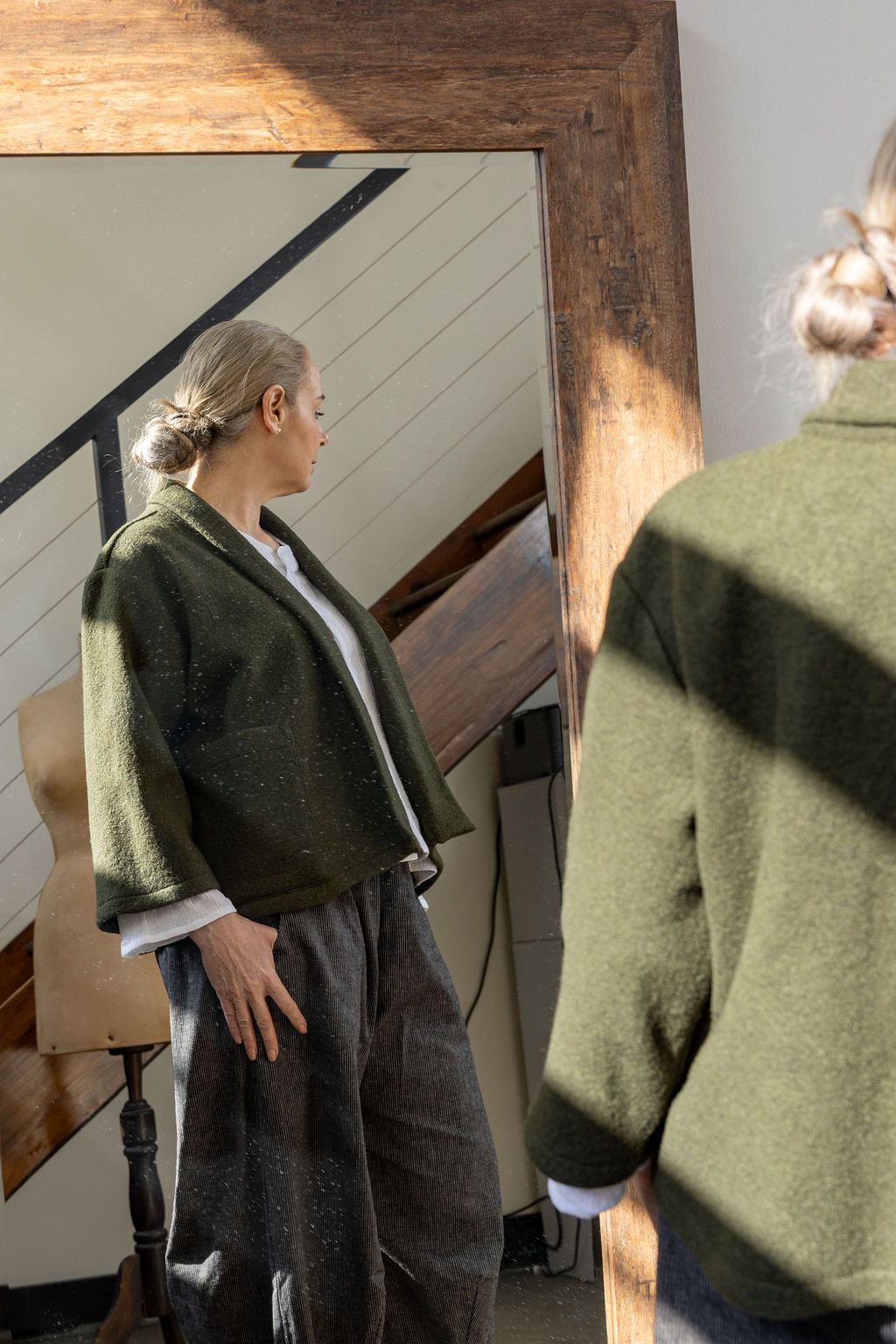 Chelsea Forest Boiled Wool Jacket