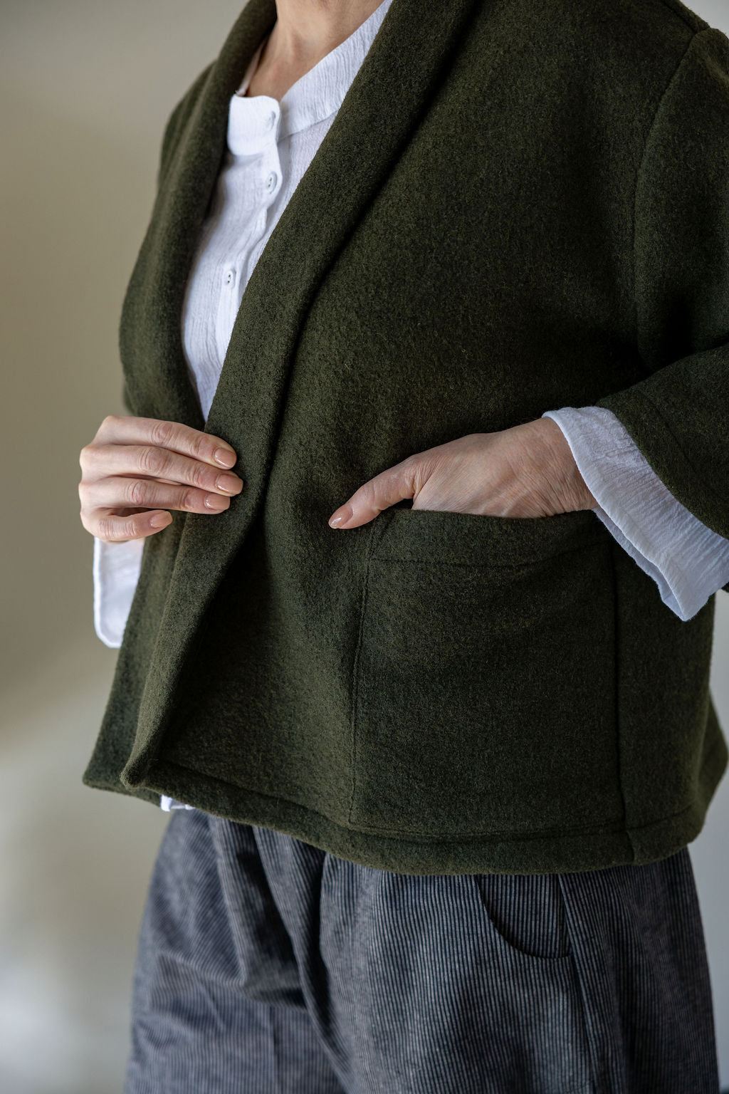 Chelsea Forest Boiled Wool Jacket