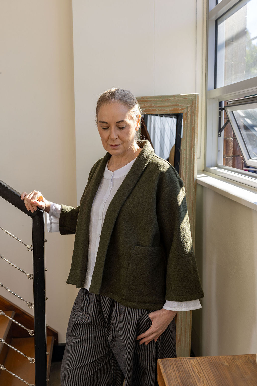 Chelsea Forest Boiled Wool Jacket