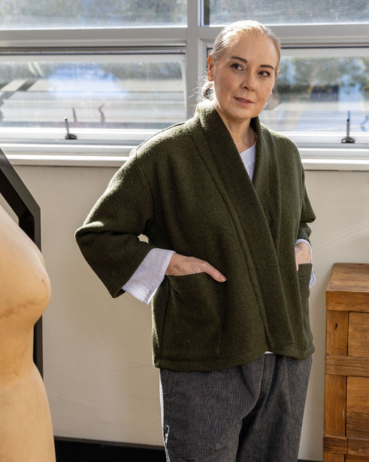 Chelsea Forest Boiled Wool Jacket