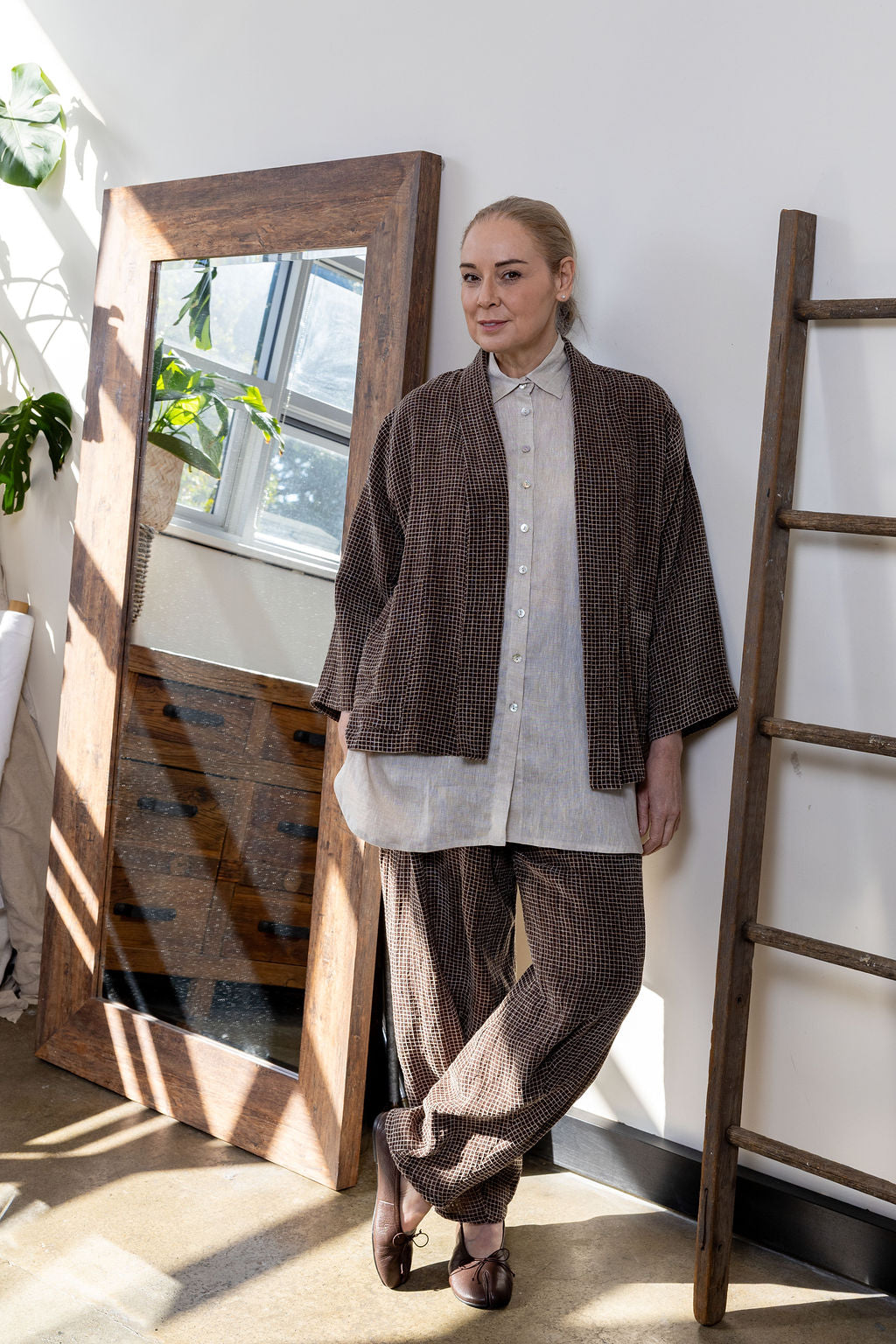 Chelsea Espresso Linen Jacket