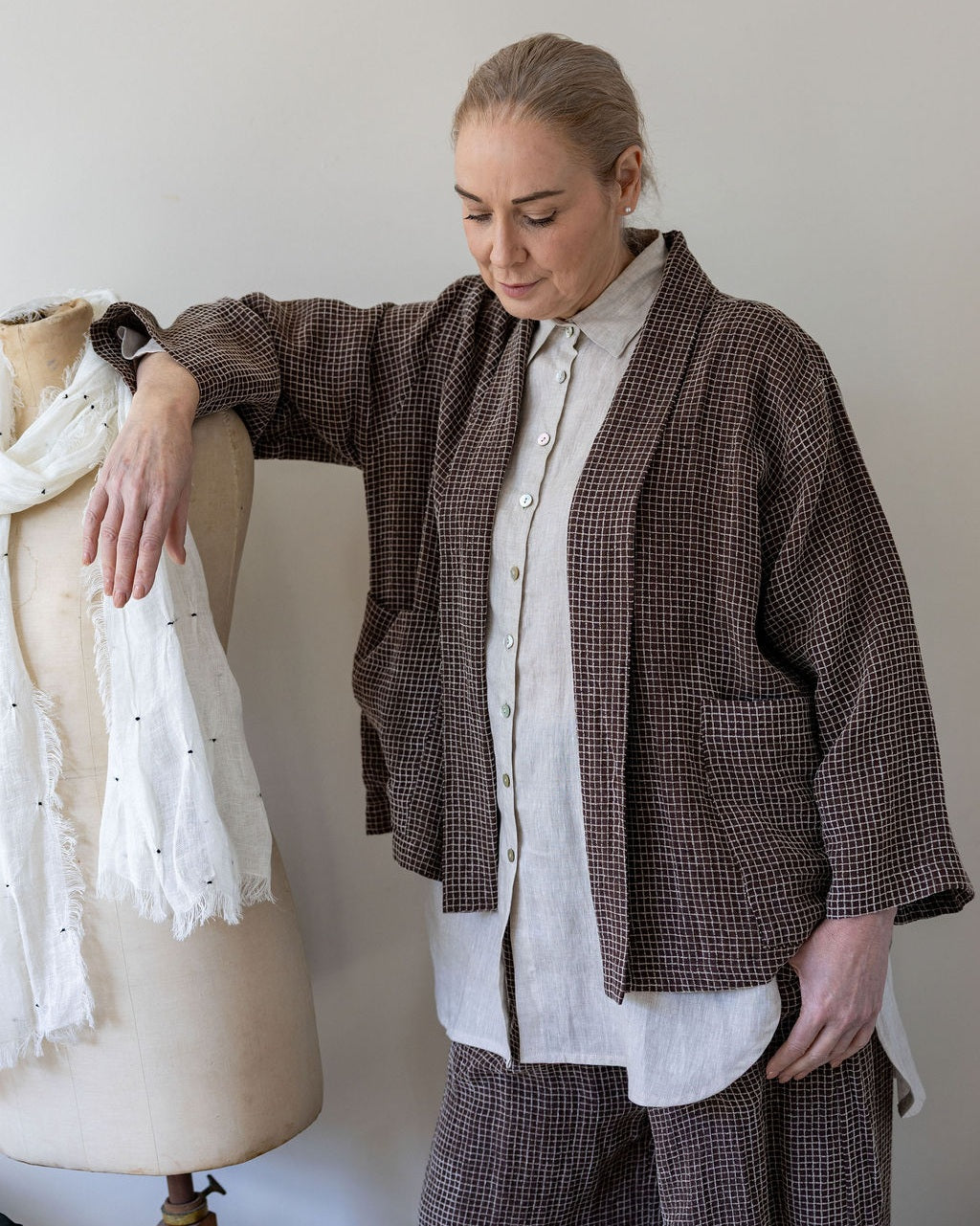 Chelsea Espresso Linen Jacket