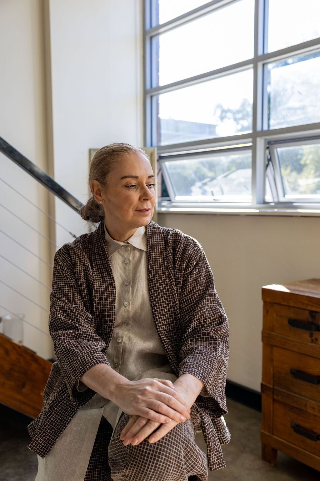 Chelsea Espresso Linen Jacket