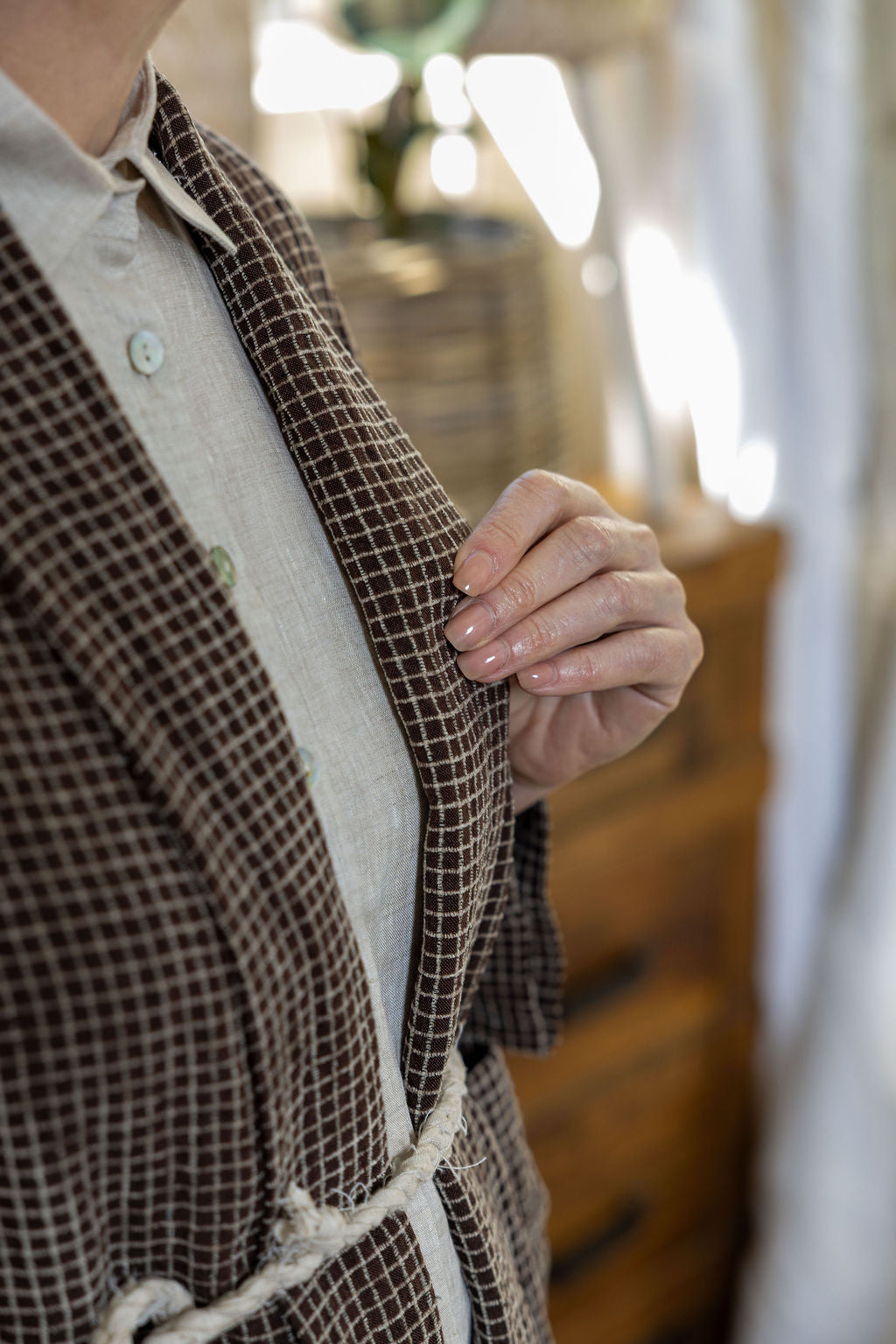 Chelsea Espresso Linen Jacket