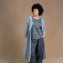 Dahlia Dove Grey Linen Coat Dress