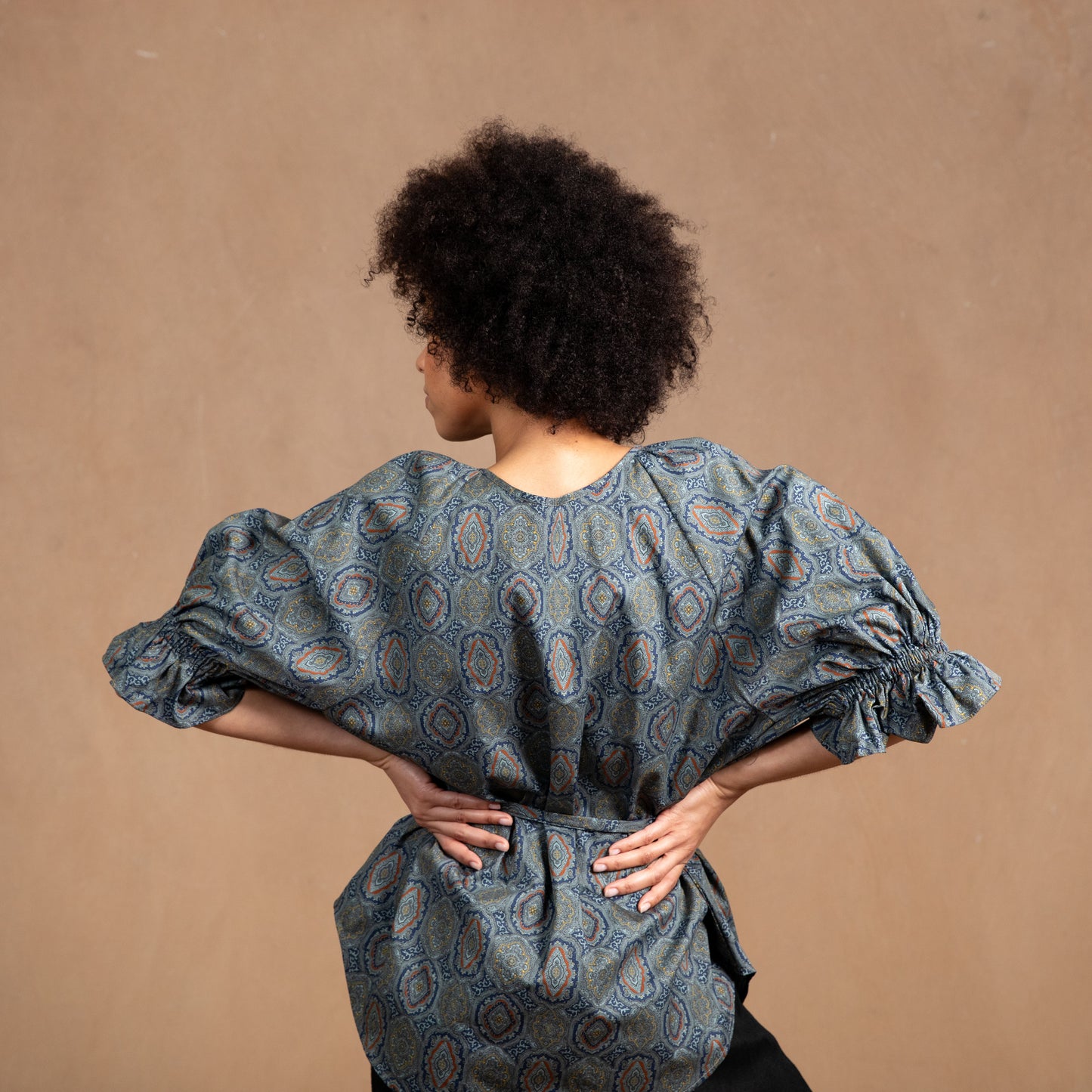 Odette Paisley Cotton Top