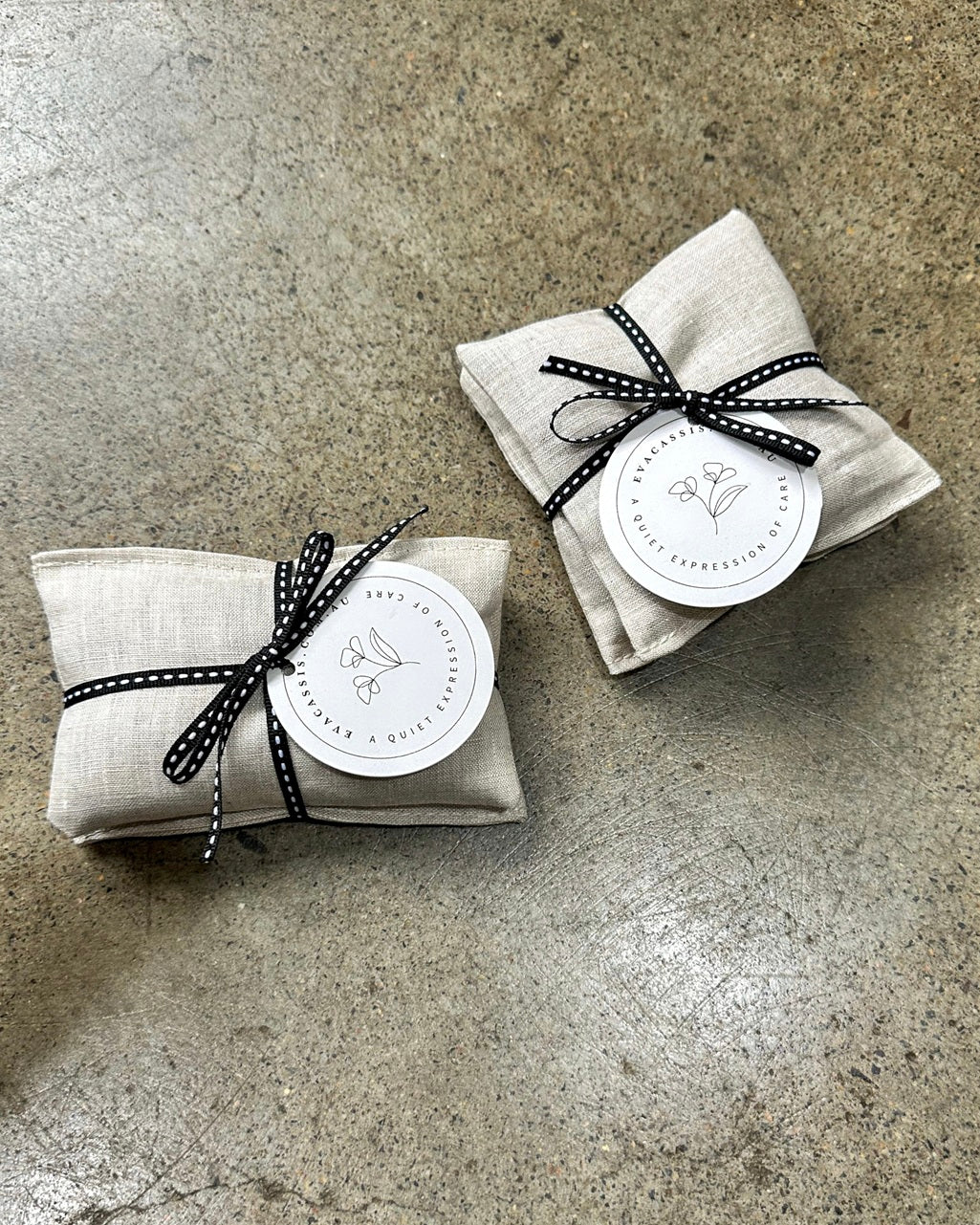 Medium Natural Linen Lavender Sachets - 2 pack