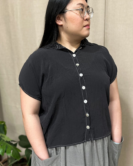 Montana Shirt in Espresso Silk
