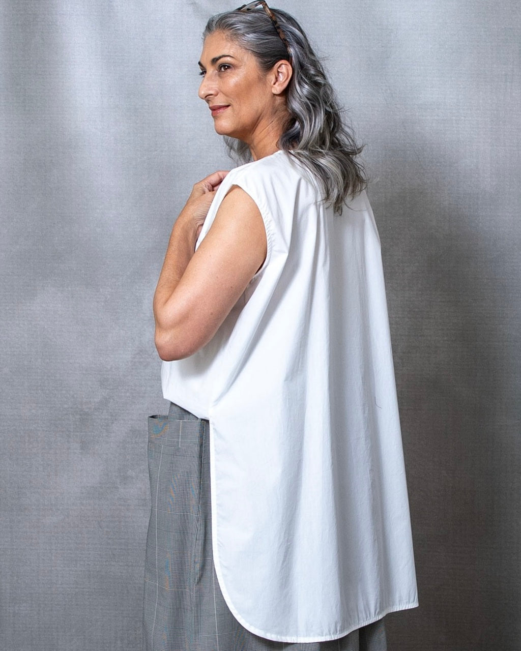 Capri Ivory Cotton Tunic - L/XL