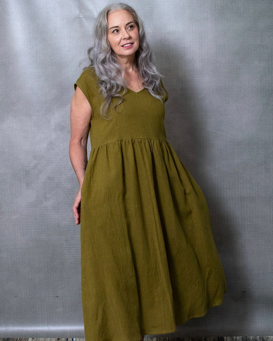 Scarlett Jungle Linen Dress