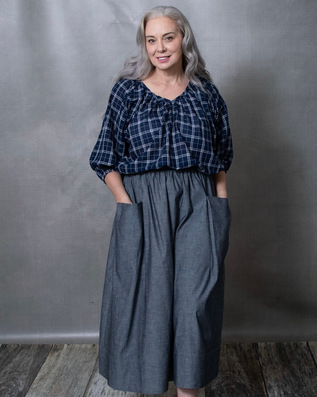 Dessa Japanese Cotton Chambray Skirt