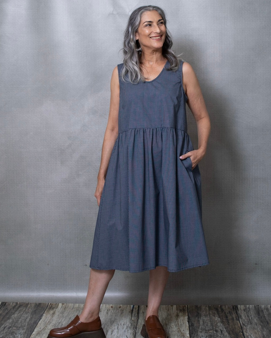 Elloise Black Cotton Dress