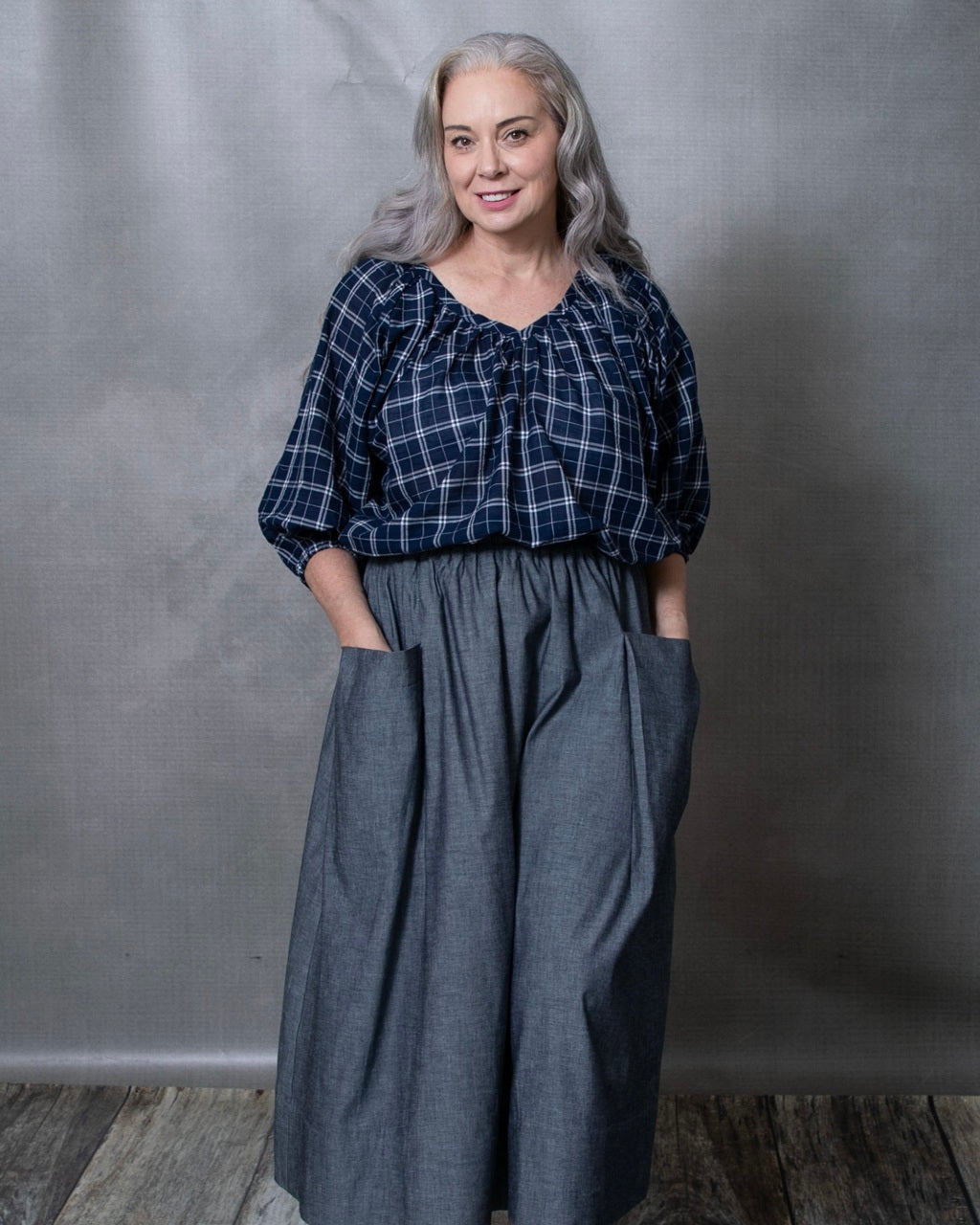 Dessa Japanese Cotton Chambray Skirt