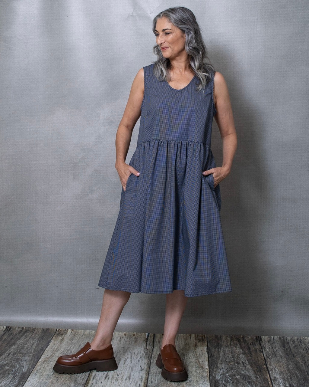 Elloise Black Cotton Dress