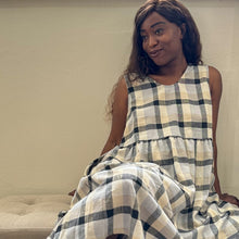 Elloise Linen Check Dress