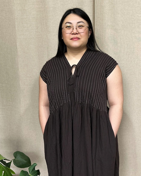 Amelie Organic Cotton Dress – Espresso Edition