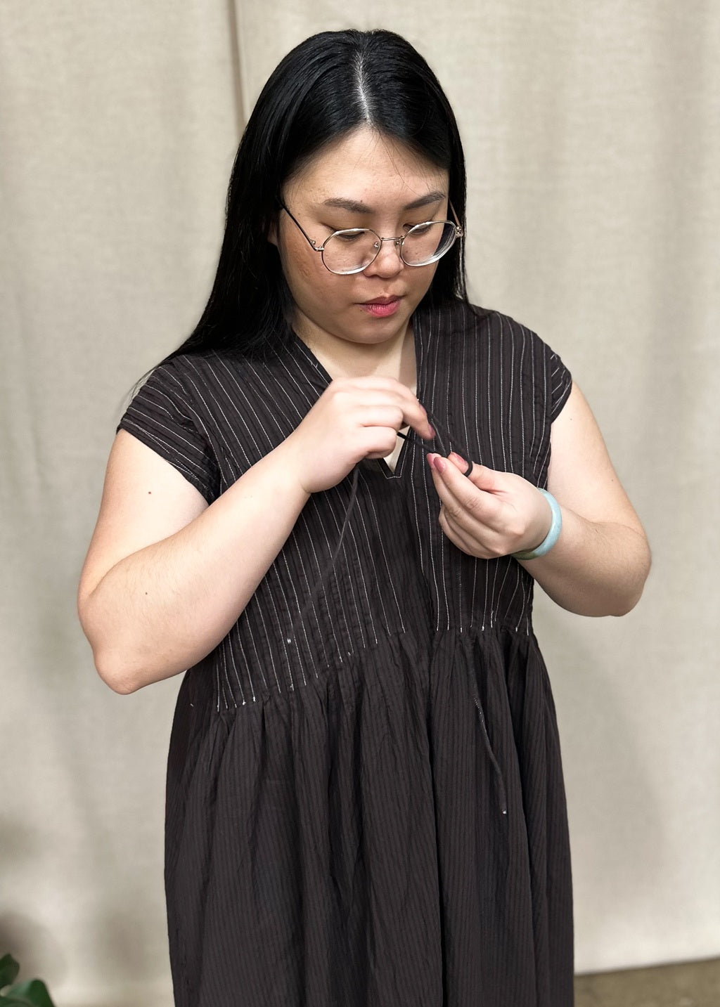Amelie Organic Cotton Dress – Espresso Edition