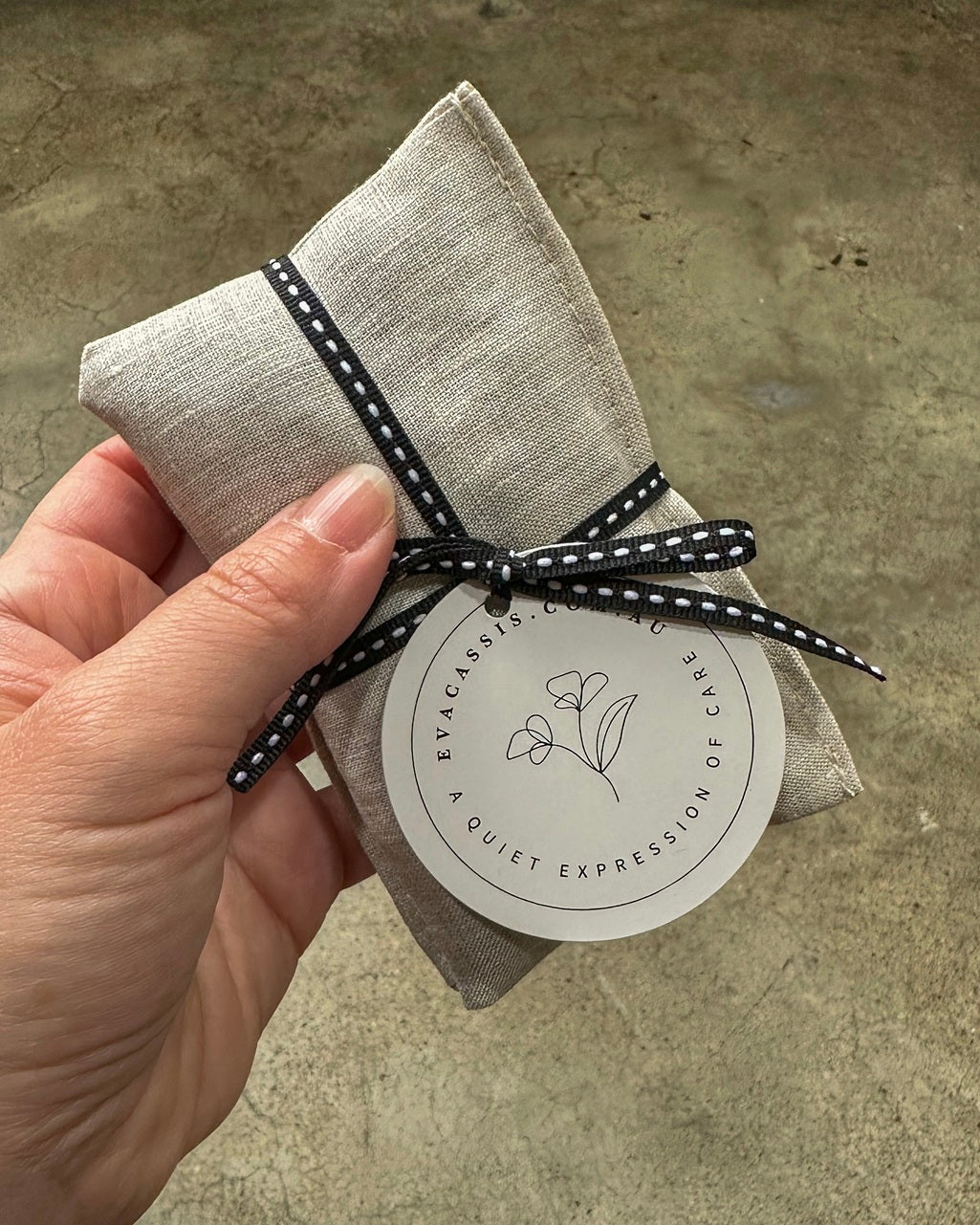 Medium Natural Linen Lavender Sachets - 2 pack