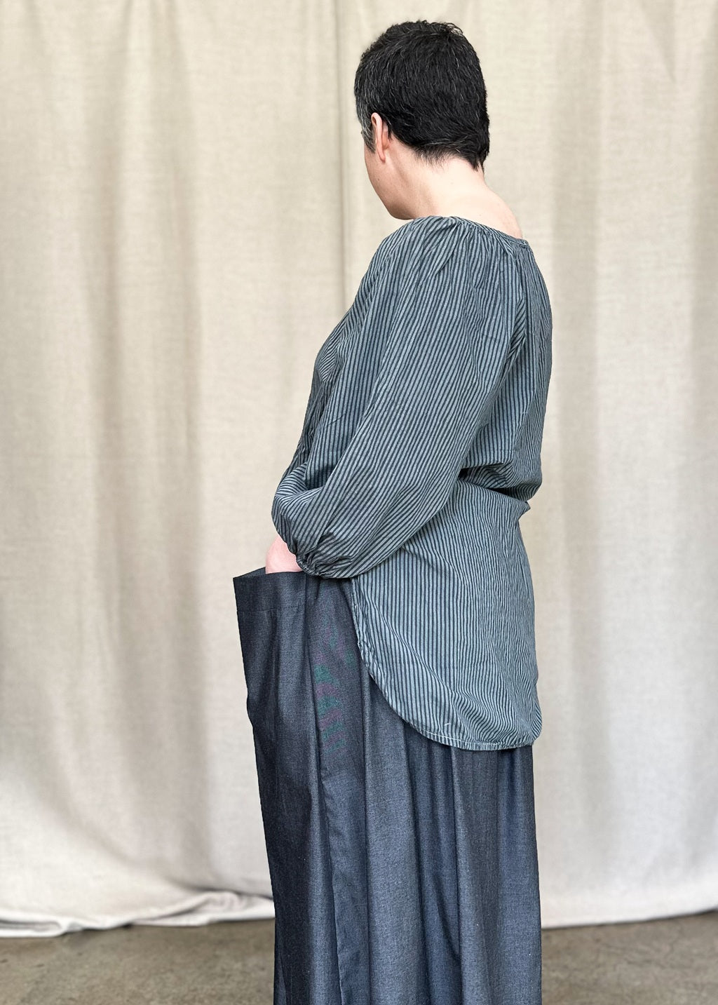 Lucie Organic Cotton Shirt – Grey Metal - Perfectly Imperfect