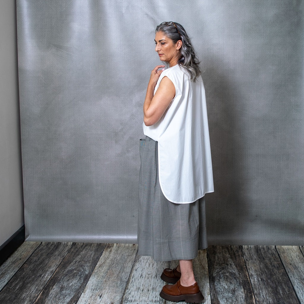 Capri Ivory Cotton Tunic - L/XL