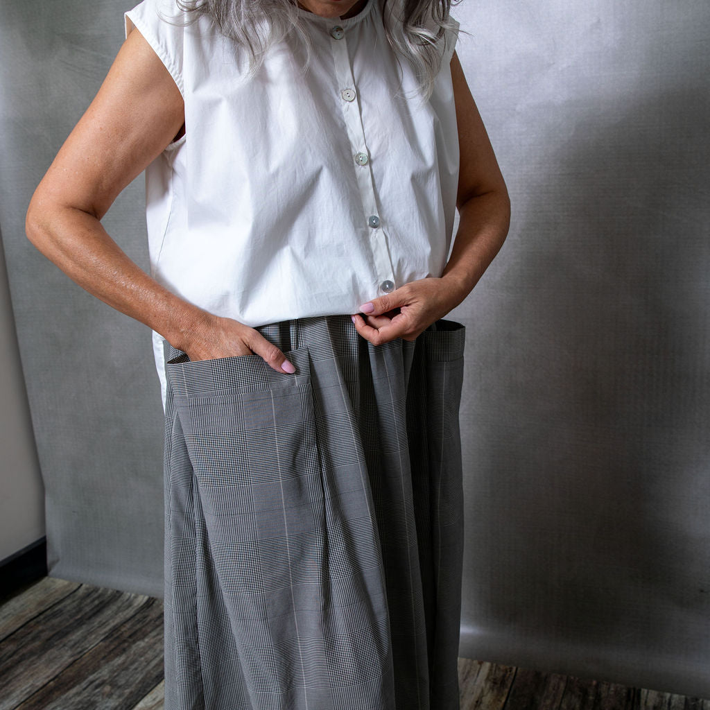 Dessa Skirt in Plaid Cotton