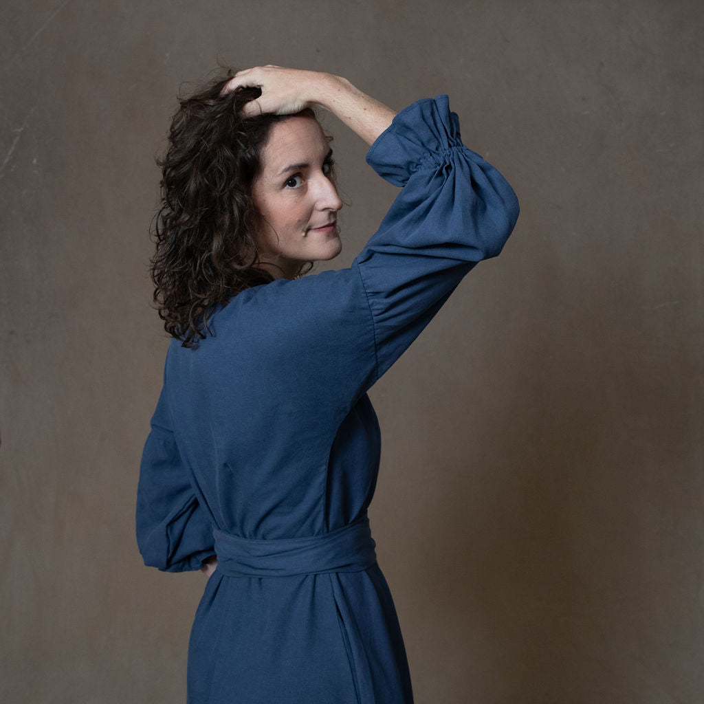 Sophia Washed Navy Dress