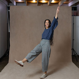 Tokyo Plaid Cotton Trouser