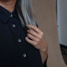Monat Black Cotton Oversized Shirt