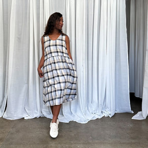 Elloise Linen Check Dress