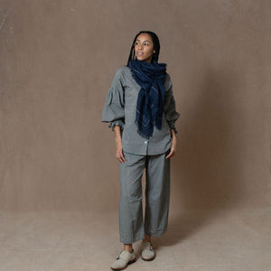 Tokyo Plaid Cotton Trouser