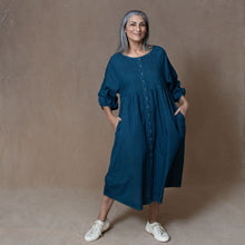 Layla Dark Teal Organic Cotton Dress
