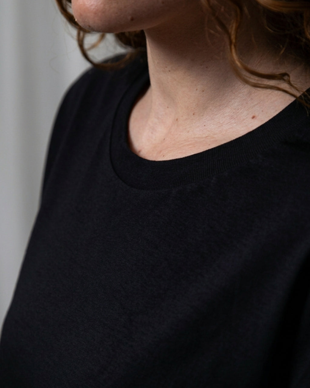 Black Organic Cotton Boxy Tee
