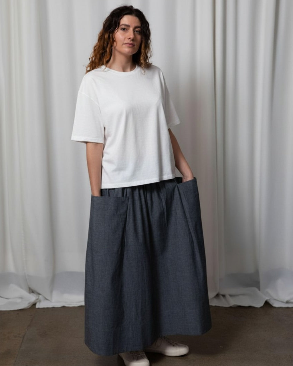 White Organic Cotton Boxy Tee