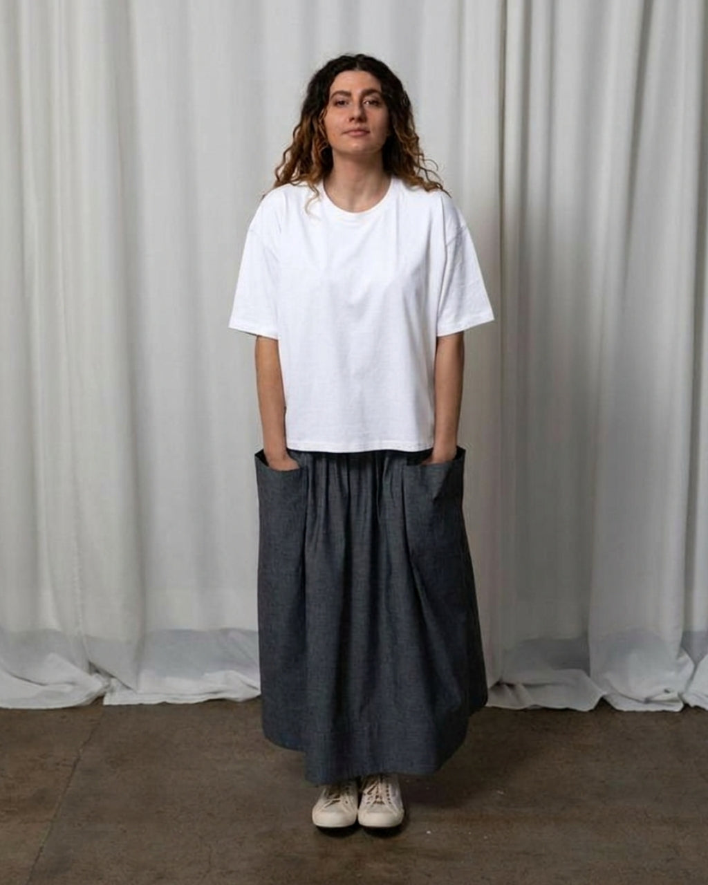 White Organic Cotton Boxy Tee