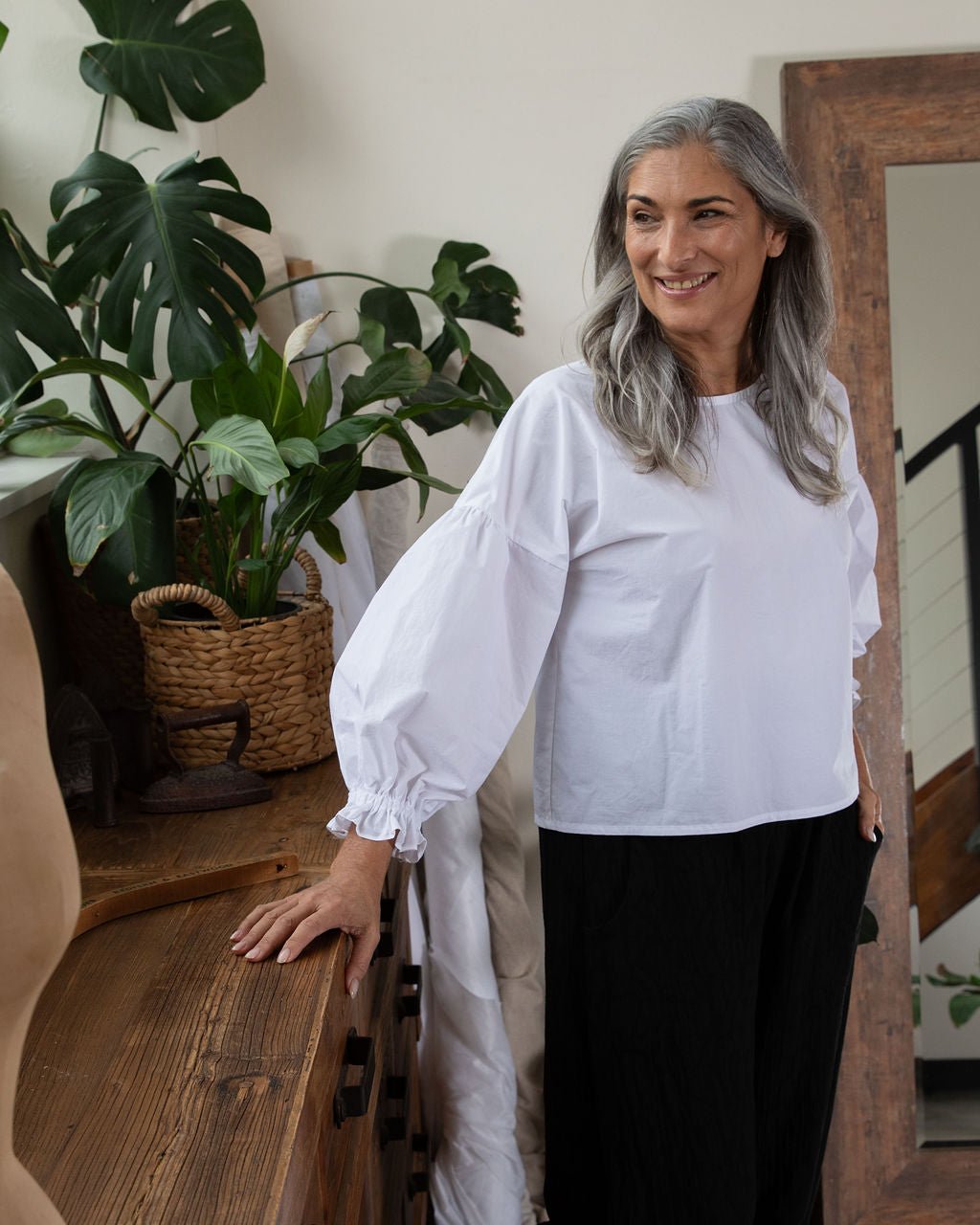Willow top - White Cotton
