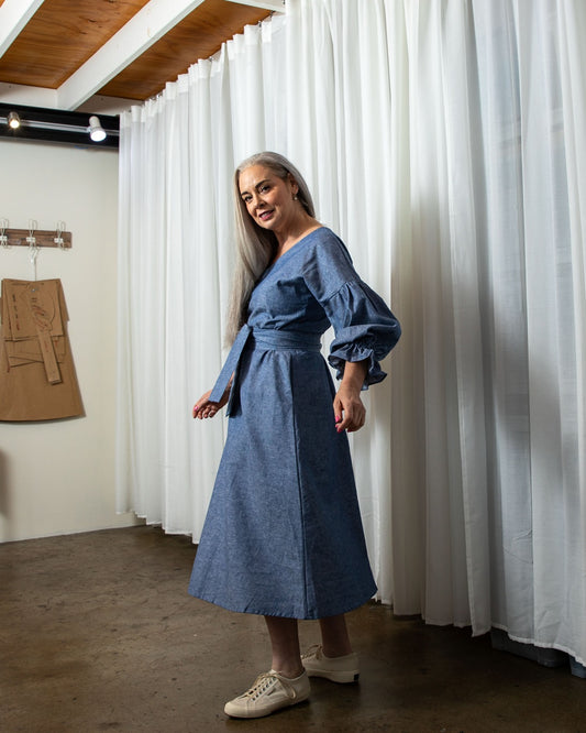 Sophia Denim Chambray Dress