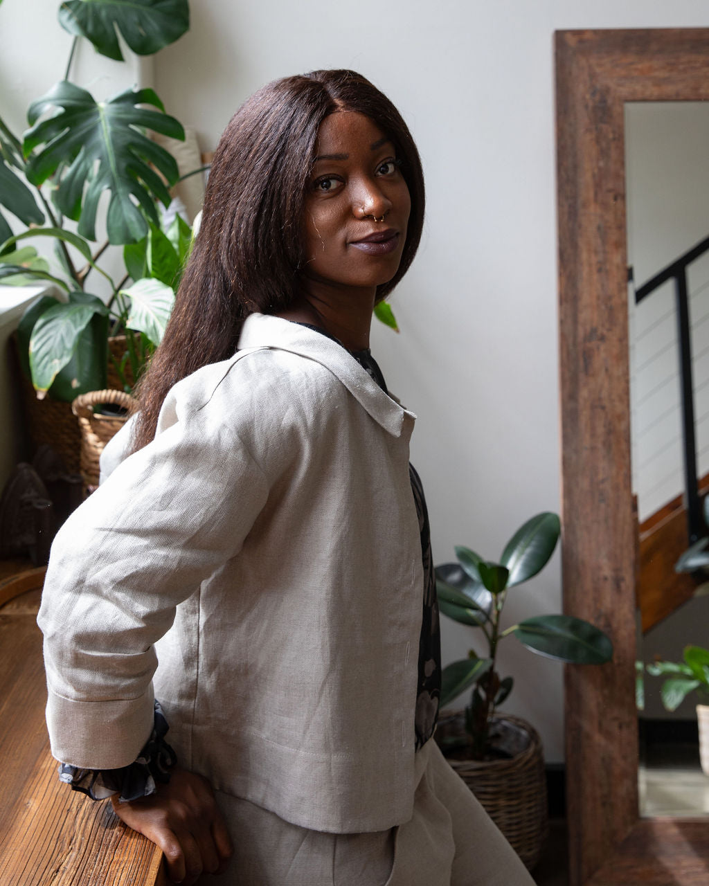 Grace Jacket - Flax Linen
