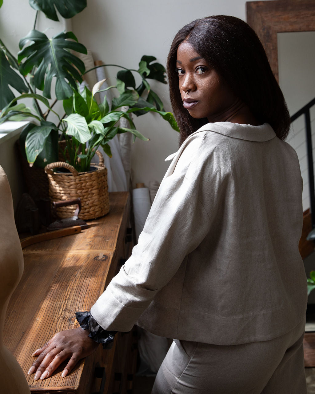 Grace Jacket - Flax Linen