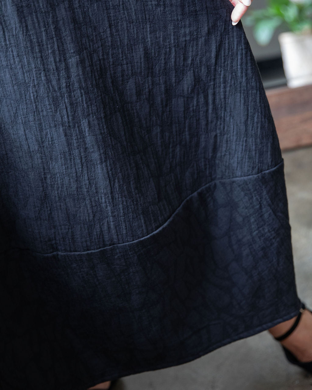 Cleo Dress - Textured Black