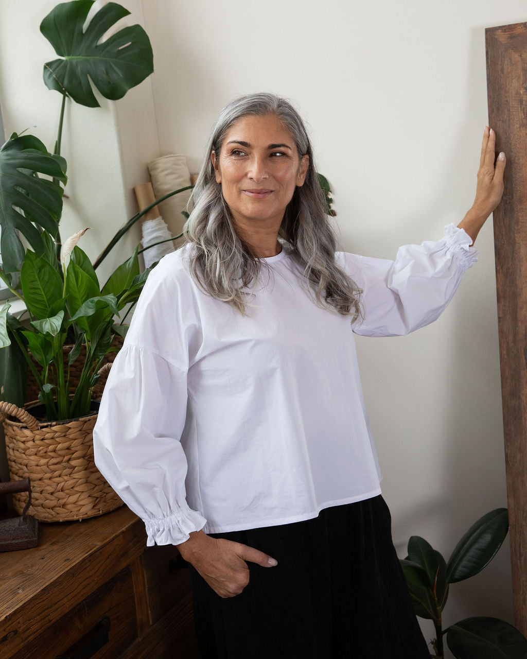 Willow top - White Cotton