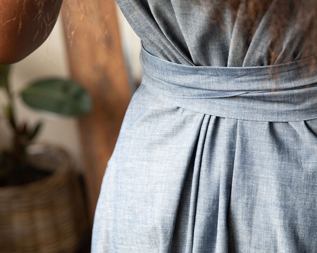 Cleo Dress - Japanese Chambray Denim