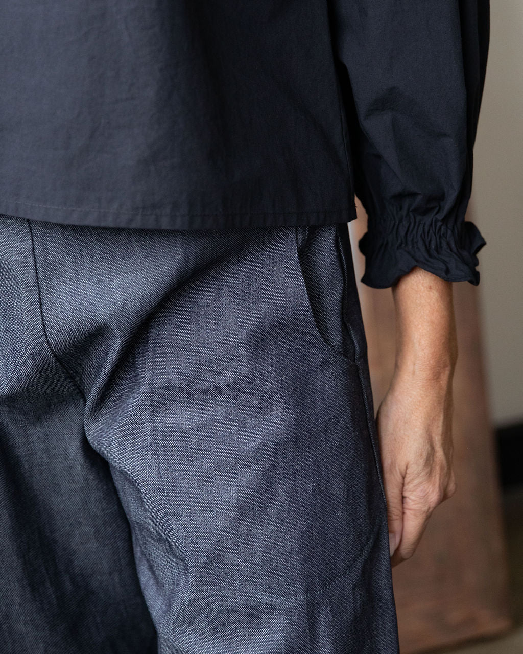 Willow top - Black Cotton