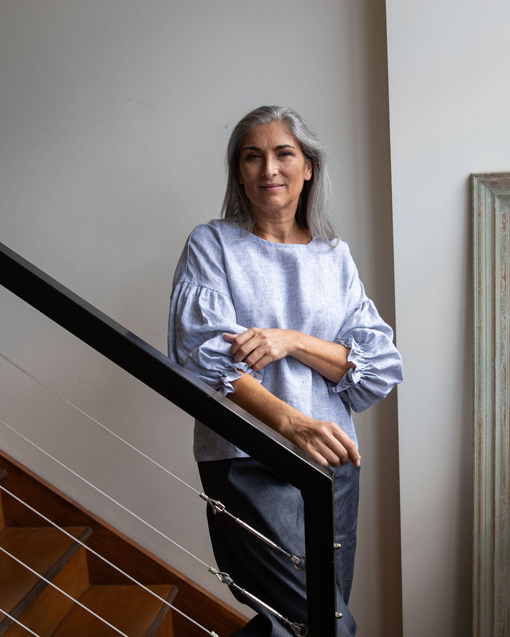 Willow top - Chambray Linen