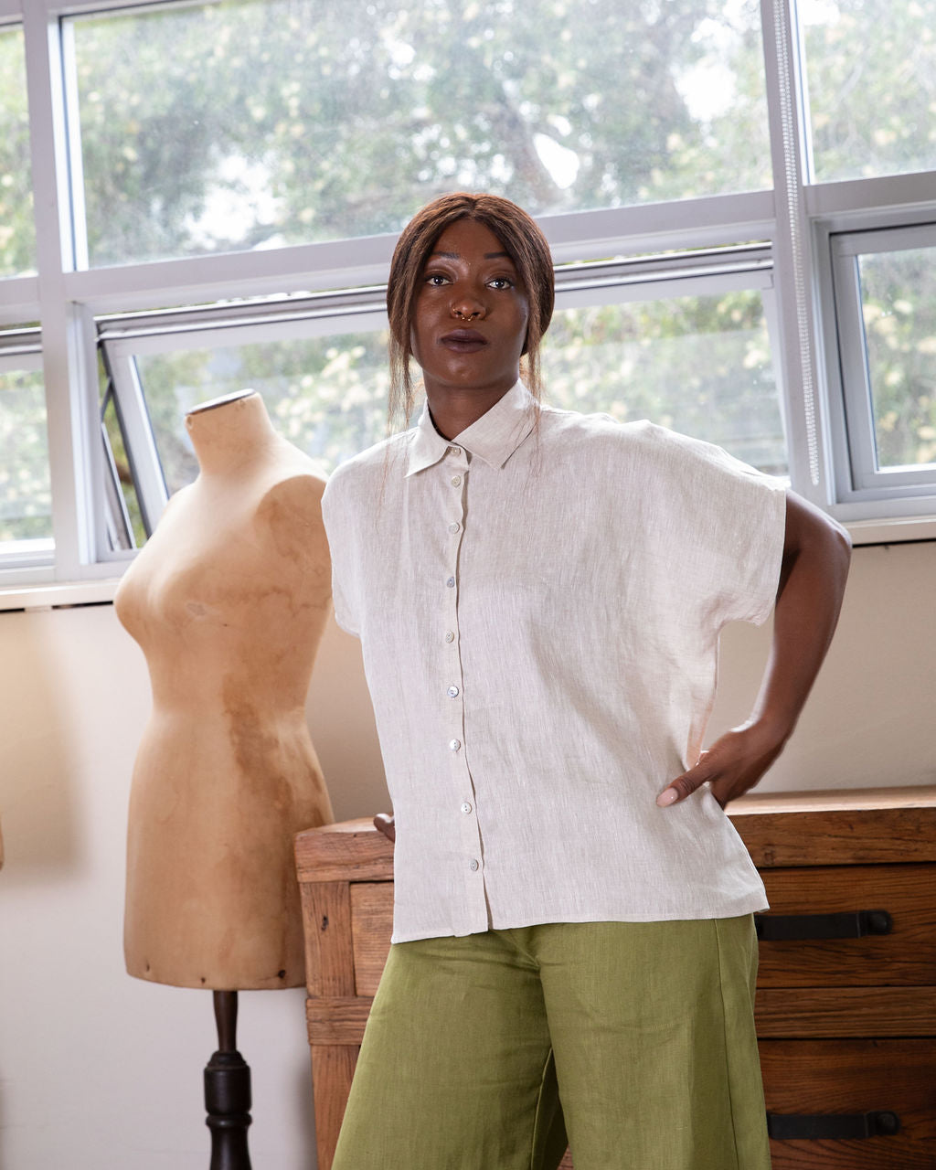 Montana Shirt – Natural Linen