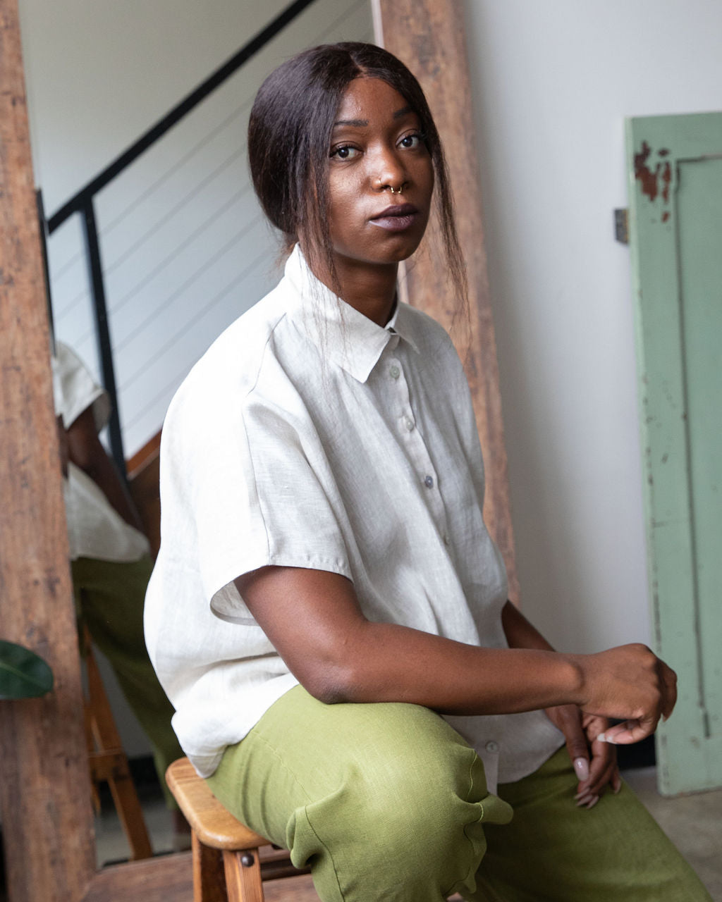 Montana Shirt – Natural Linen